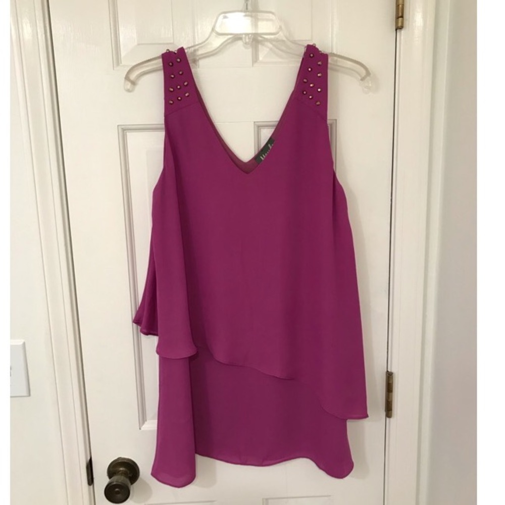 Maude fushia dressy and flows tunic